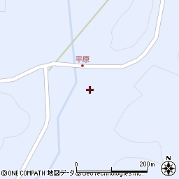 山口県美祢市大嶺町奥分平原2121周辺の地図