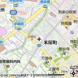 株式会社エムラ山口きもの館周辺の地図