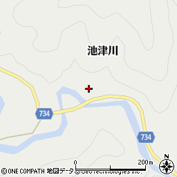 奈良県吉野郡野迫川村池津川248周辺の地図