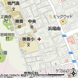徳島県鳴門市撫養町斎田（岩崎）周辺の地図