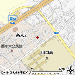 コーシャハイツ糸米周辺の地図