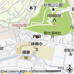徳島県鳴門市撫養町立岩内田周辺の地図