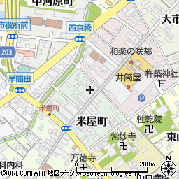 クスリ岩崎チェーン　コーケンドラッグ山口米屋町店周辺の地図