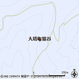 奈良県五條市大塔町猿谷周辺の地図