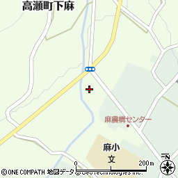 香川県三豊市高瀬町下麻1383周辺の地図