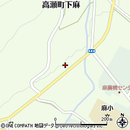 香川県三豊市高瀬町下麻1298周辺の地図