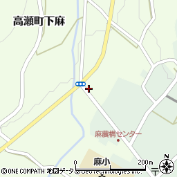 香川県三豊市高瀬町下麻1382周辺の地図