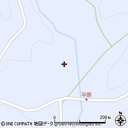 山口県美祢市大嶺町奥分平原2495周辺の地図