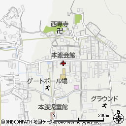 本渡会館周辺の地図