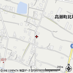 香川県三豊市高瀬町比地1203周辺の地図