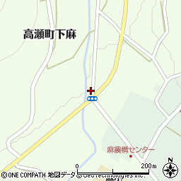 香川県三豊市高瀬町下麻1380周辺の地図