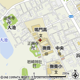 徳島県立鳴門高等学校周辺の地図