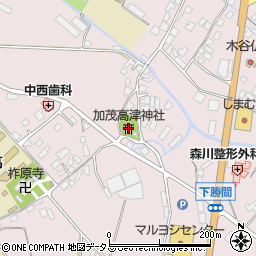 加茂高津神社周辺の地図