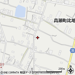 香川県三豊市高瀬町比地1204周辺の地図