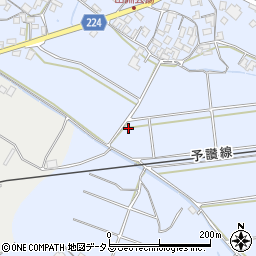 香川県三豊市高瀬町比地中2487周辺の地図