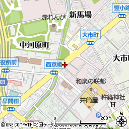 山口西京橋周辺の地図