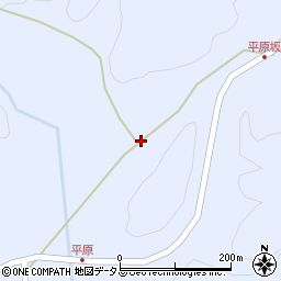 山口県美祢市大嶺町奥分平原2525周辺の地図