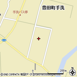 山口県下関市豊田町大字手洗173-4周辺の地図
