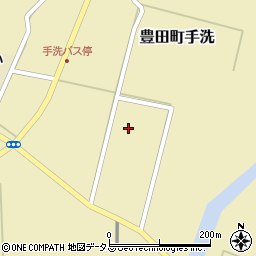 山口県下関市豊田町大字手洗173周辺の地図