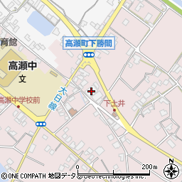 香川県三豊市高瀬町下勝間148-3周辺の地図