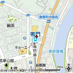 鳴門駅前観光案内所周辺の地図