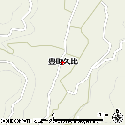 広島県呉市豊町久比周辺の地図