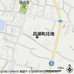 香川県三豊市高瀬町比地1260周辺の地図