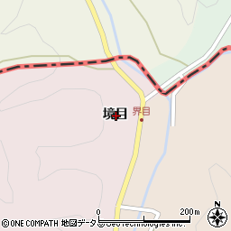 徳島県阿波市市場町大影境目周辺の地図