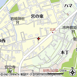 徳島県鳴門市撫養町北浜宮の東20-27周辺の地図