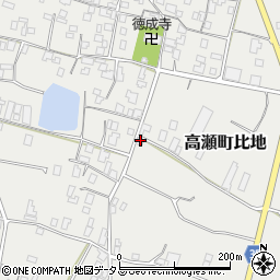 香川県三豊市高瀬町比地1254周辺の地図