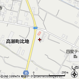 香川県三豊市高瀬町比地1324周辺の地図