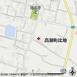 香川県三豊市高瀬町比地1257周辺の地図