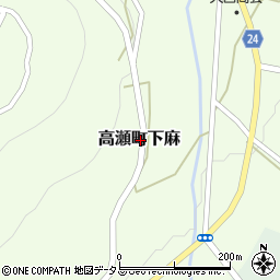 香川県三豊市高瀬町下麻周辺の地図