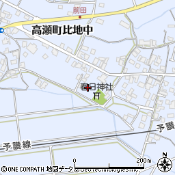 香川県三豊市高瀬町比地中2394周辺の地図
