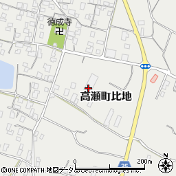 香川県三豊市高瀬町比地1338周辺の地図