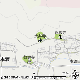 大井寺周辺の地図