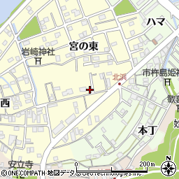 徳島県鳴門市撫養町北浜宮の東17-24周辺の地図