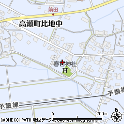 香川県三豊市高瀬町比地中2395周辺の地図
