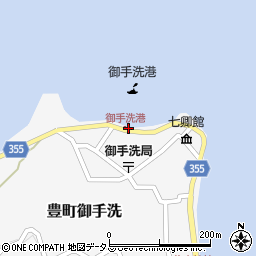 御手洗港旅客船ターミナル（しまなみ海運）周辺の地図