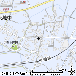 香川県三豊市高瀬町比地中1664周辺の地図
