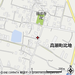 香川県三豊市高瀬町比地2079周辺の地図