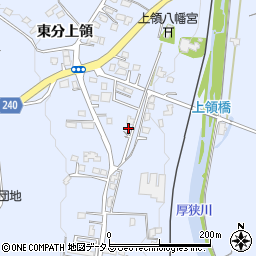 山口県美祢市大嶺町東分上領周辺の地図
