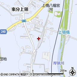 山口県美祢市大嶺町（東分上領）周辺の地図