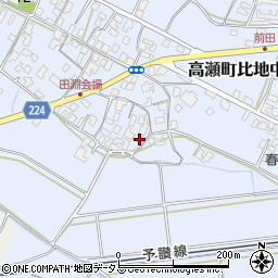 香川県三豊市高瀬町比地中2222周辺の地図