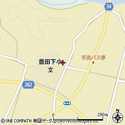 山口県下関市豊田町大字手洗285周辺の地図