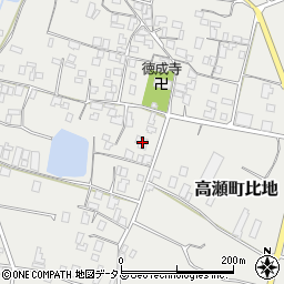 香川県三豊市高瀬町比地2077周辺の地図