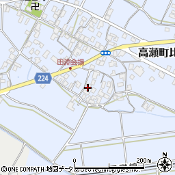 香川県三豊市高瀬町比地中2225周辺の地図