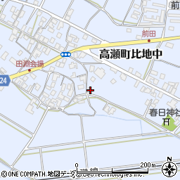香川県三豊市高瀬町比地中2375周辺の地図