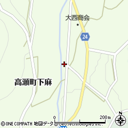 香川県三豊市高瀬町下麻1356-5周辺の地図