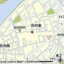徳島県鳴門市撫養町北浜宮の東16-19周辺の地図